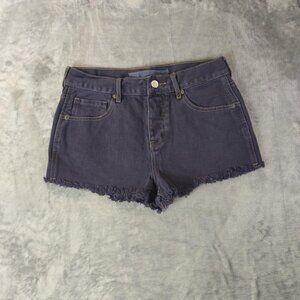 Melville Women 27 Denim HighRise Frayed Cutoff DaisyDuke Jean Shorts 100% Cotton